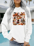 Loose velvet sweatshirt