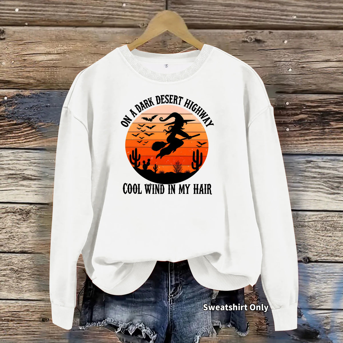 Loose velvet sweatshirt