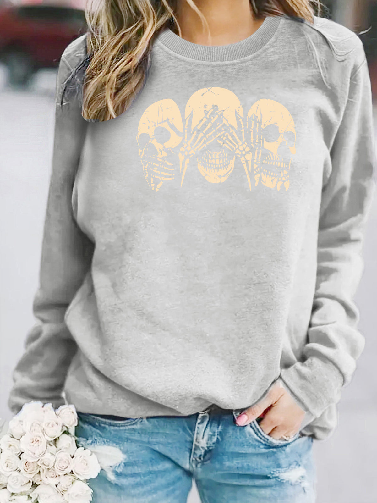 Bottom long sleeved fleece hoodie