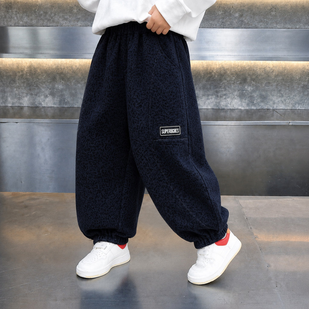 Boys Casual Sport Loose Knit Cuffed Sweatpants
