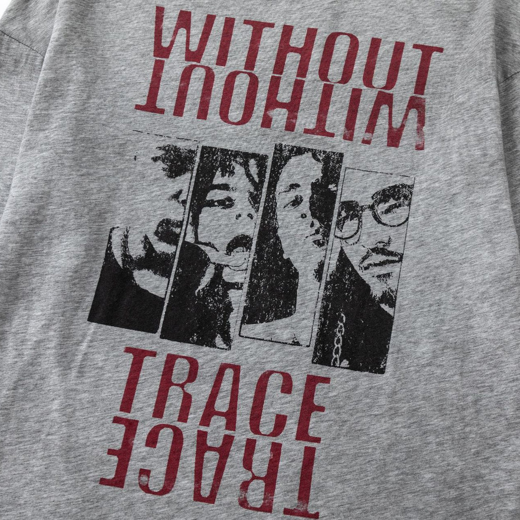 Portrait Graphic Print Long Sleeve Pullover Men's T-Shirt