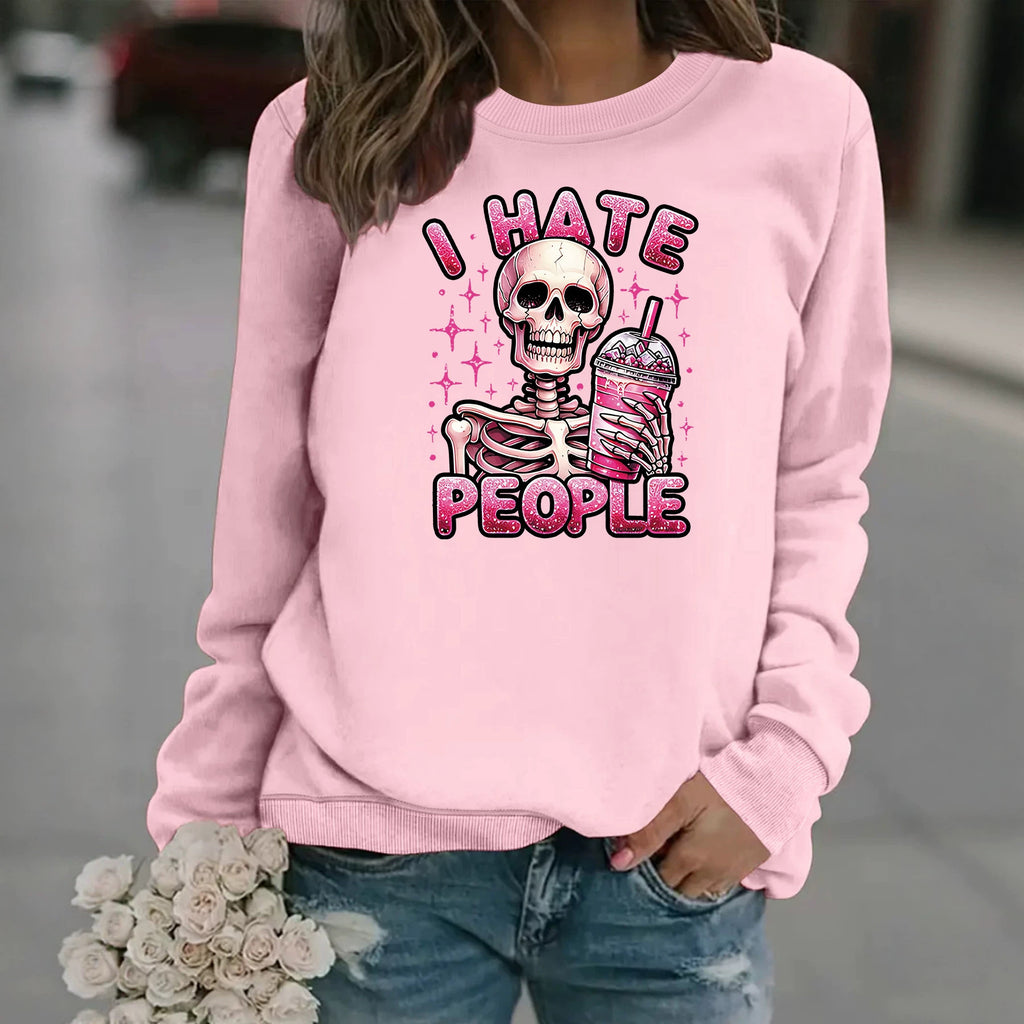 Loose velvet sweatshirt