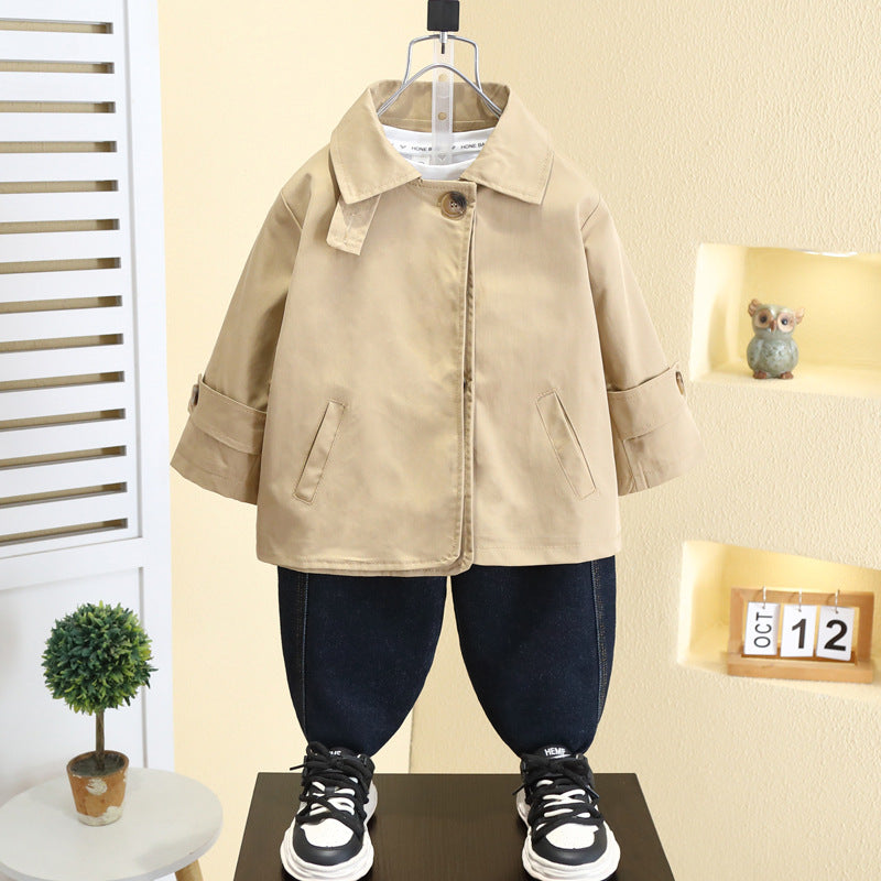 Stylish Boys' Spring Autumn Windbreaker Jacket
