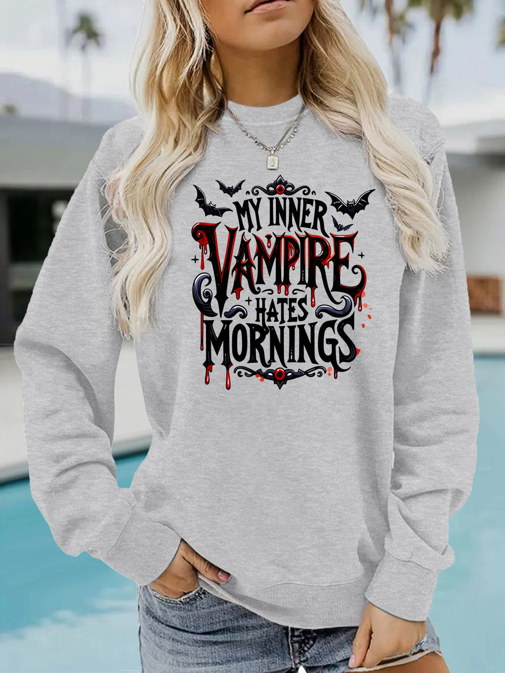 Long sleeved fleece hoodie
