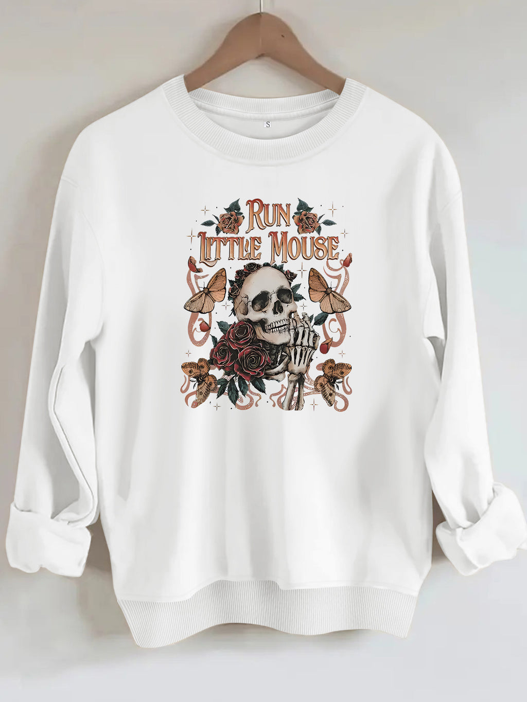 Loose velvet sweatshirt