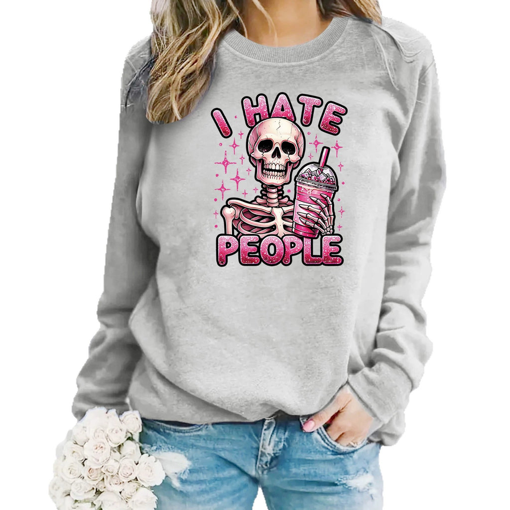 Loose velvet sweatshirt