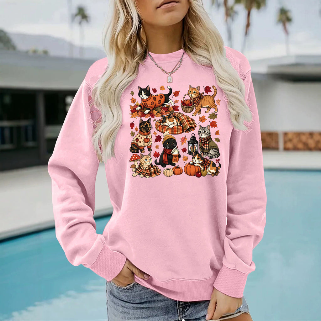 Loose velvet sweatshirt