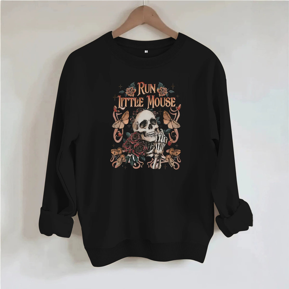 Loose velvet sweatshirt
