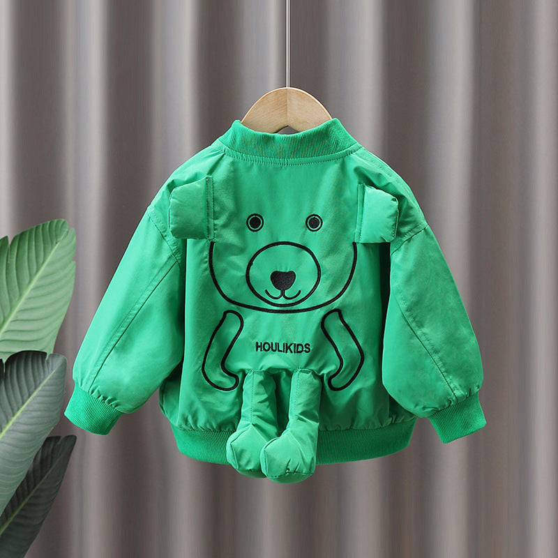 Trendy Boys Baseball Jacket Casual Varsity Coat