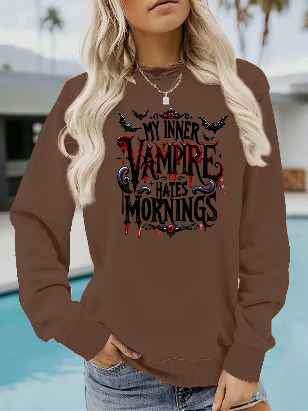 Long sleeved fleece hoodie