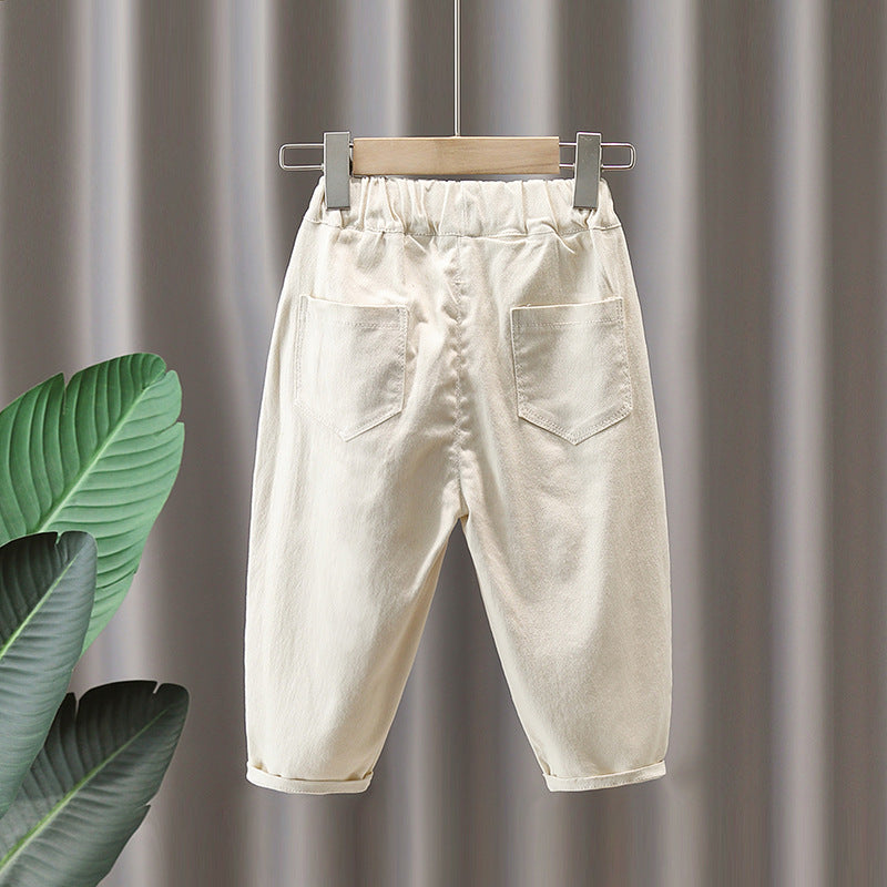 Boys' Casual Loose Cargo Pants