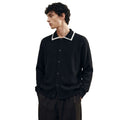 Men's collar long sleeved sweater