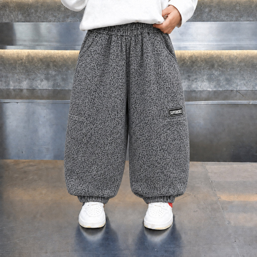 Boys Casual Sport Loose Knit Cuffed Sweatpants