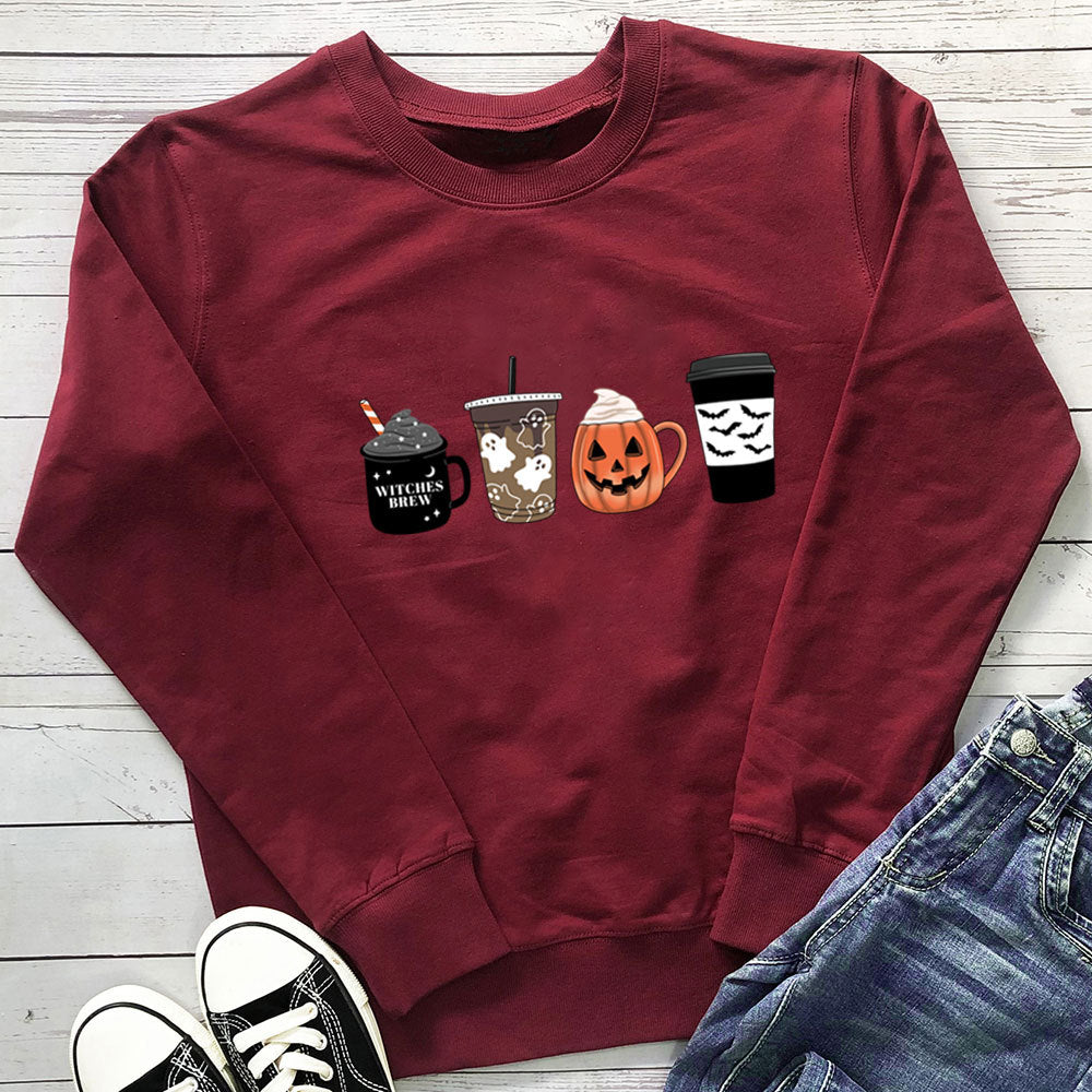 Coffee Cup Pumpkin Hoodie