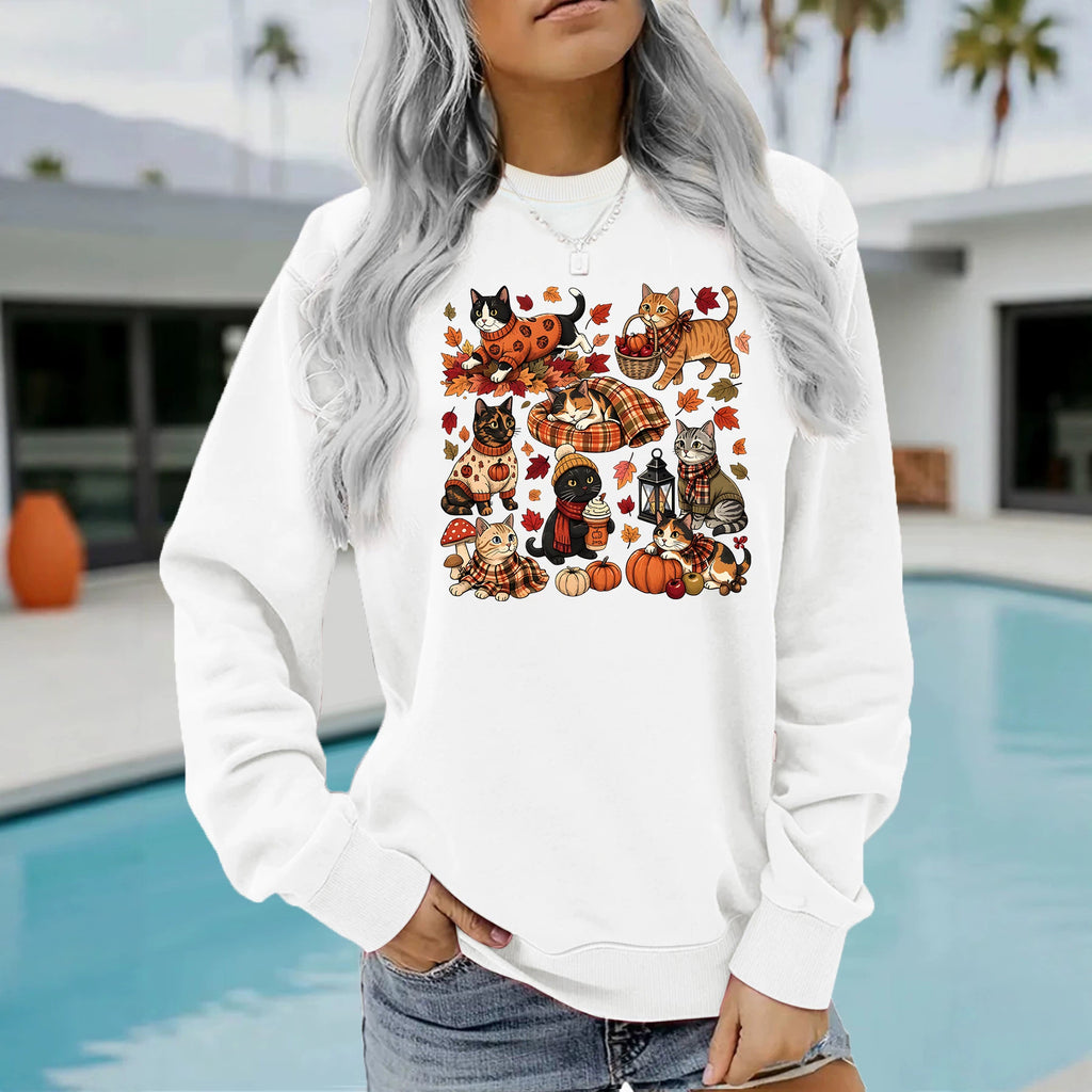 Loose velvet sweatshirt