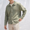 Flip collar single breasted pullover sweater