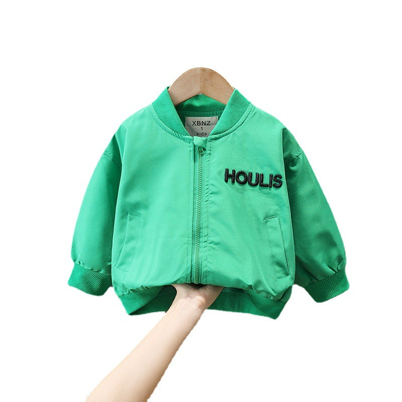 Trendy Boys Baseball Jacket Casual Varsity Coat