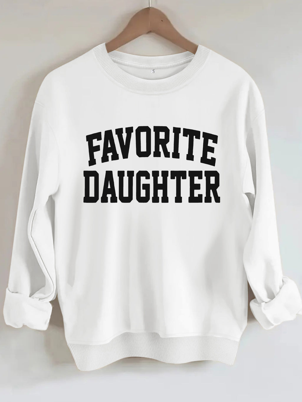 Letter printed loose women's hoodie
