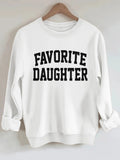 Letter printed loose women's hoodie