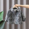 Boys Vintage Leather Jacket Autumn Outerwear