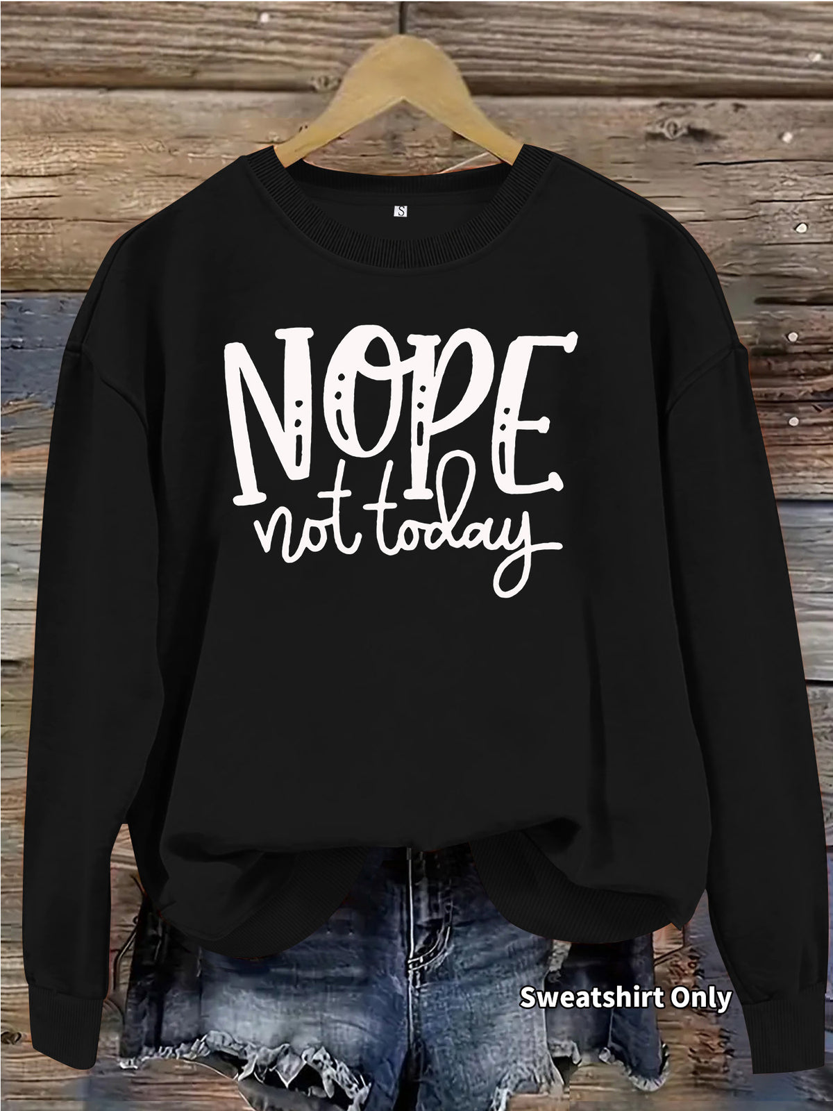 Loose velvet sweatshirt