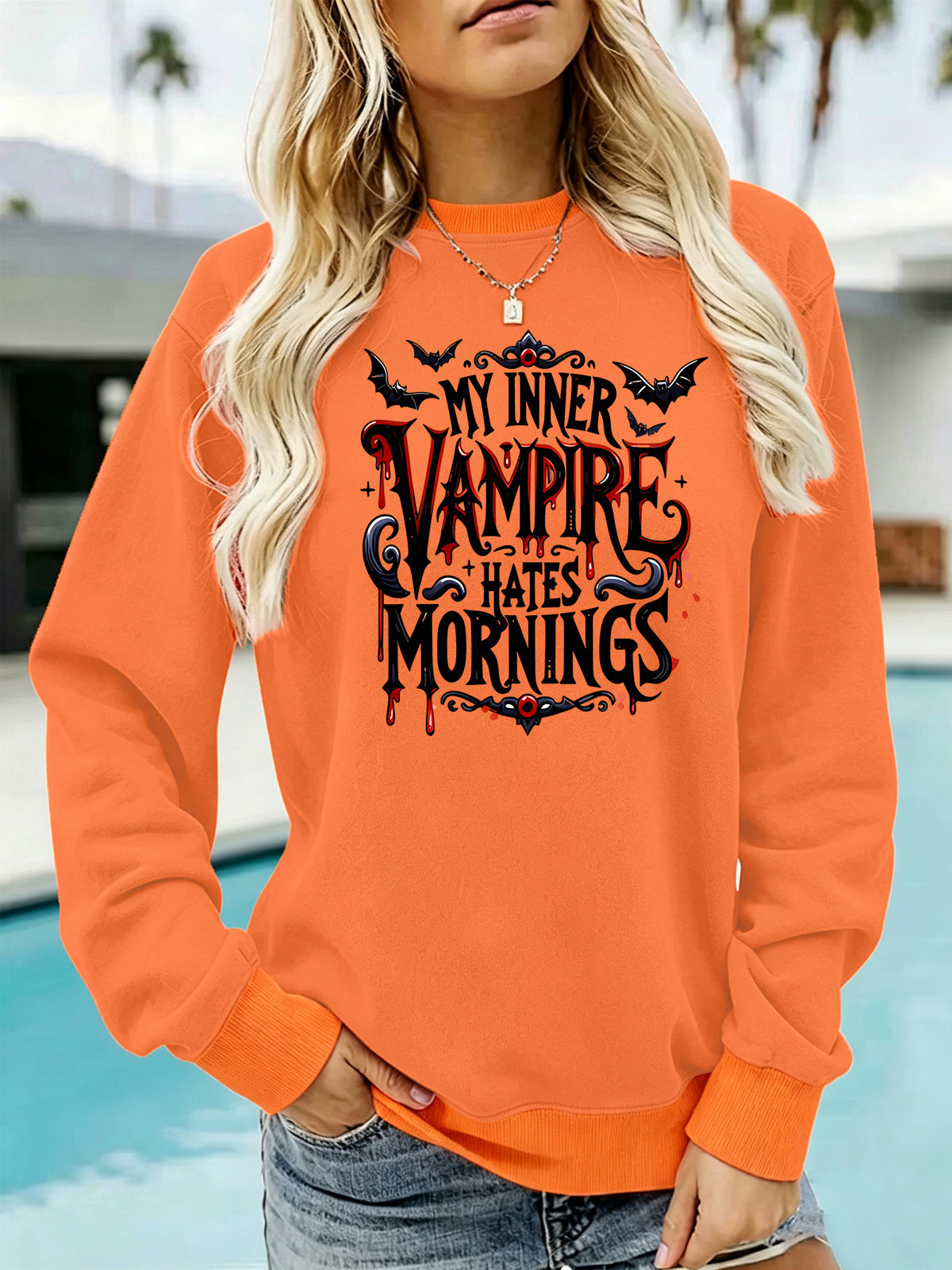 Long sleeved fleece hoodie