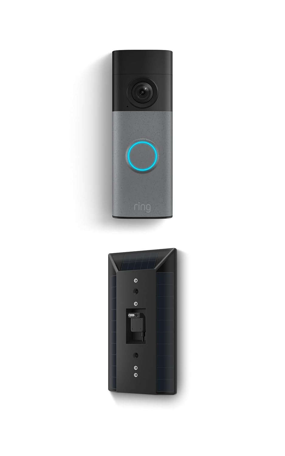 Ring Battery Doorbell 2K (newest model) Retinal 2K with wide-angle video, up to 6x Enhanced Zoom, Two-Way Talk, and Built-In Battery, Speckled Gray