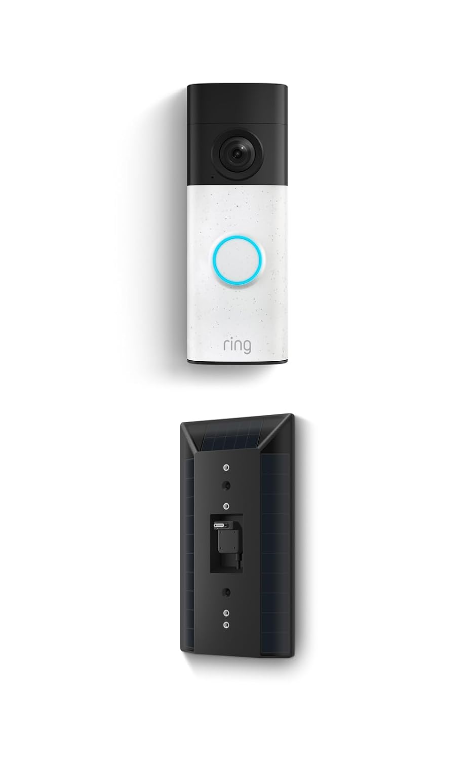 Ring Battery Doorbell 2K (newest model) Retinal 2K with wide-angle video, up to 6x Enhanced Zoom, Two-Way Talk, and Built-In Battery, Speckled Gray