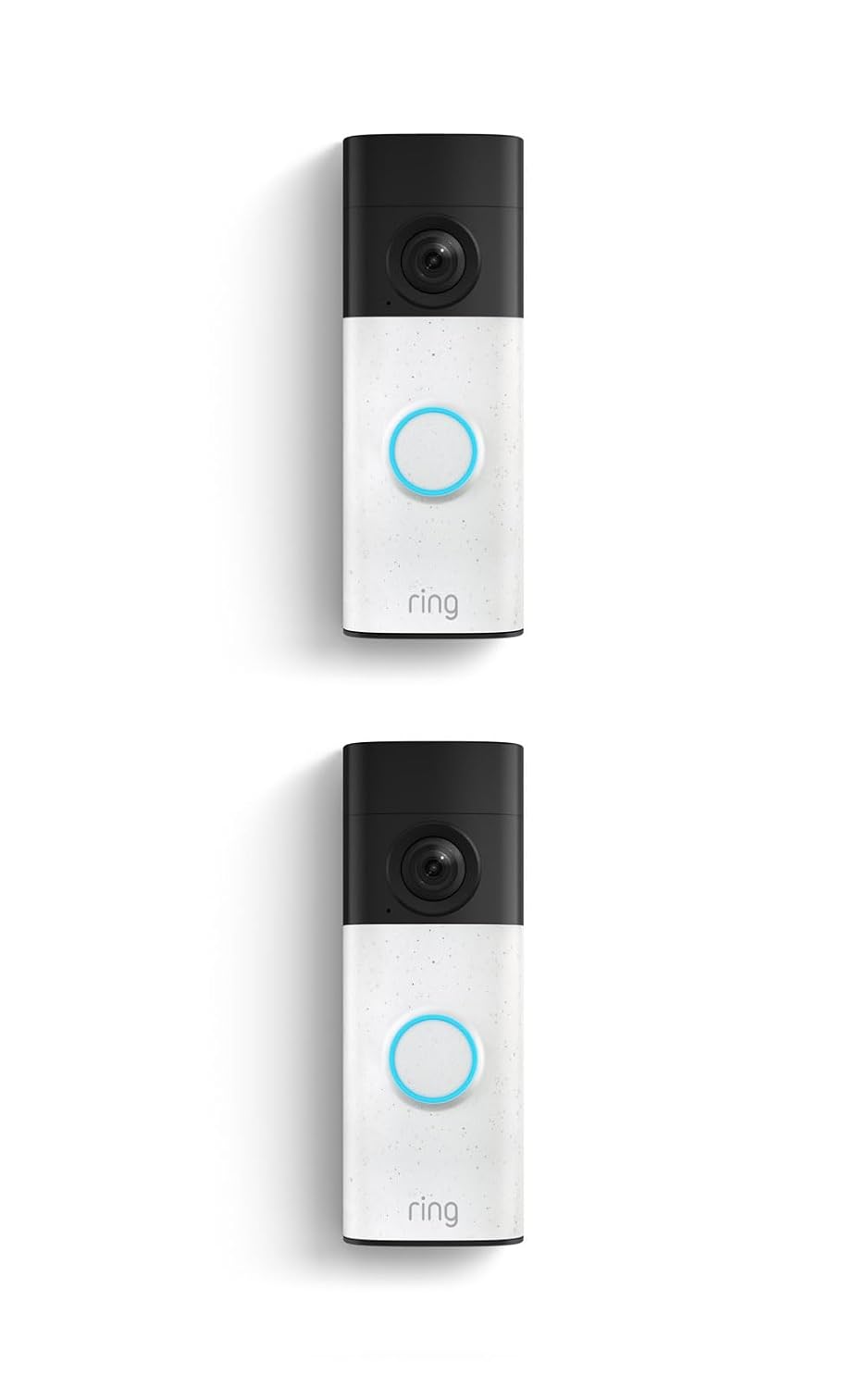 Ring Battery Doorbell 2K (newest model) Retinal 2K with wide-angle video, up to 6x Enhanced Zoom, Two-Way Talk, and Built-In Battery, Speckled Gray