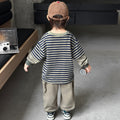 Boys Striped Two-Piece Casual Set