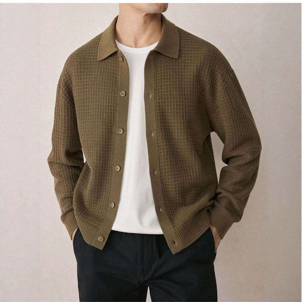 Solid color long sleeved loose sweater