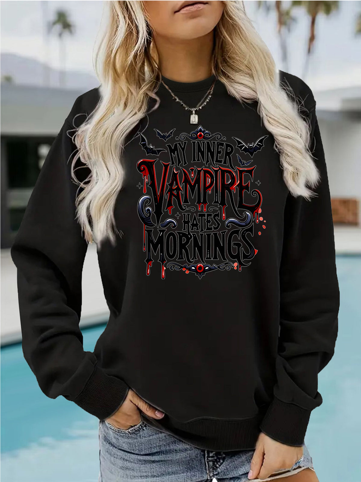 Long sleeved fleece hoodie