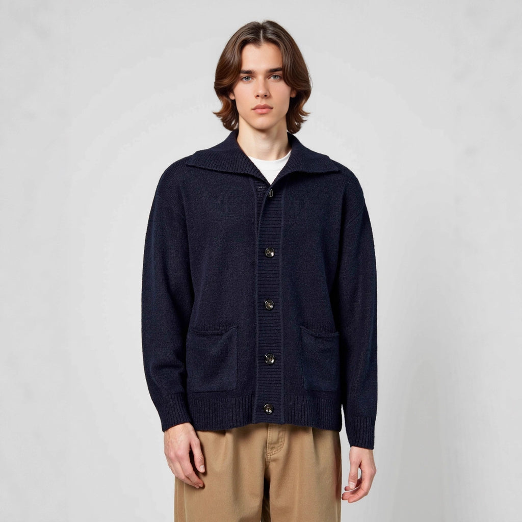 Collar cardigan sweater