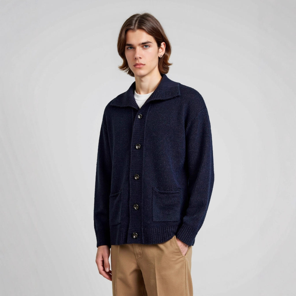 Collar cardigan sweater