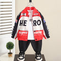 Boys Streetwear Motorcycle Jacket Cool Hip Hop Outerwear