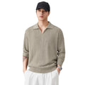 Collar long sleeved woolen man