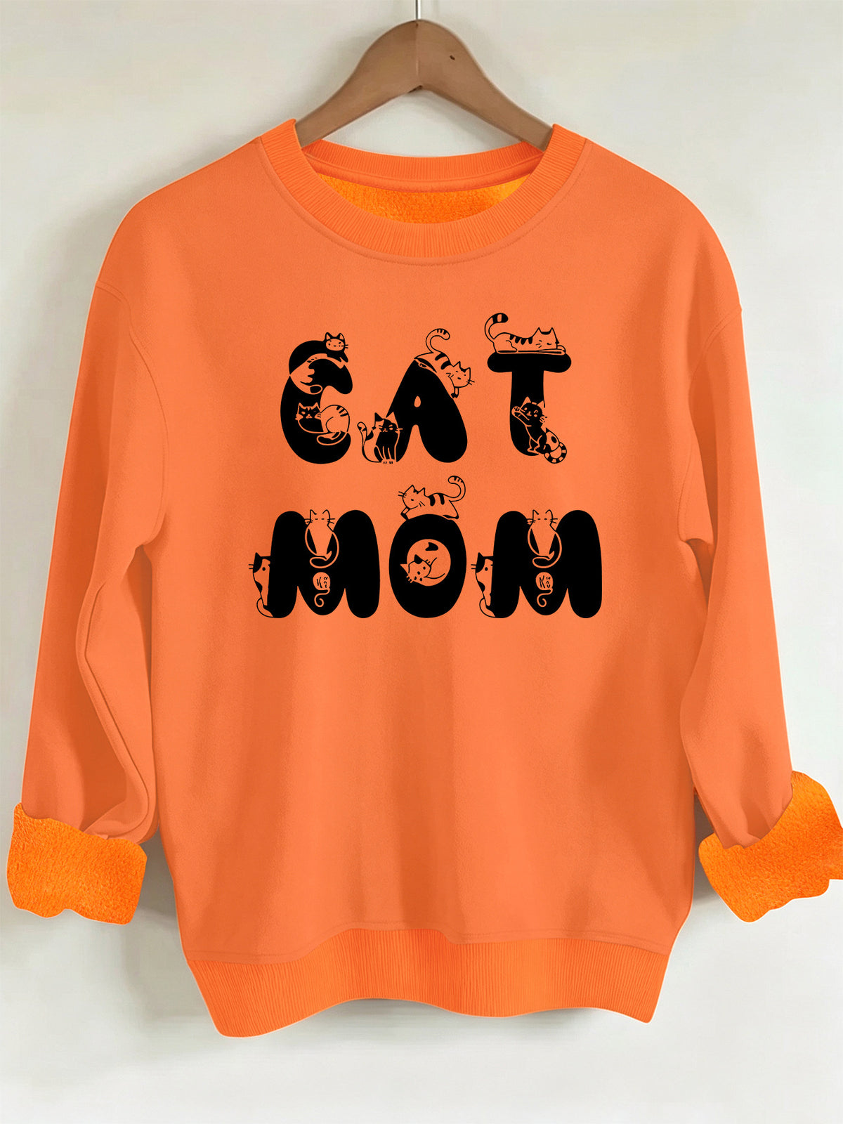 Cute cat printed hoodie