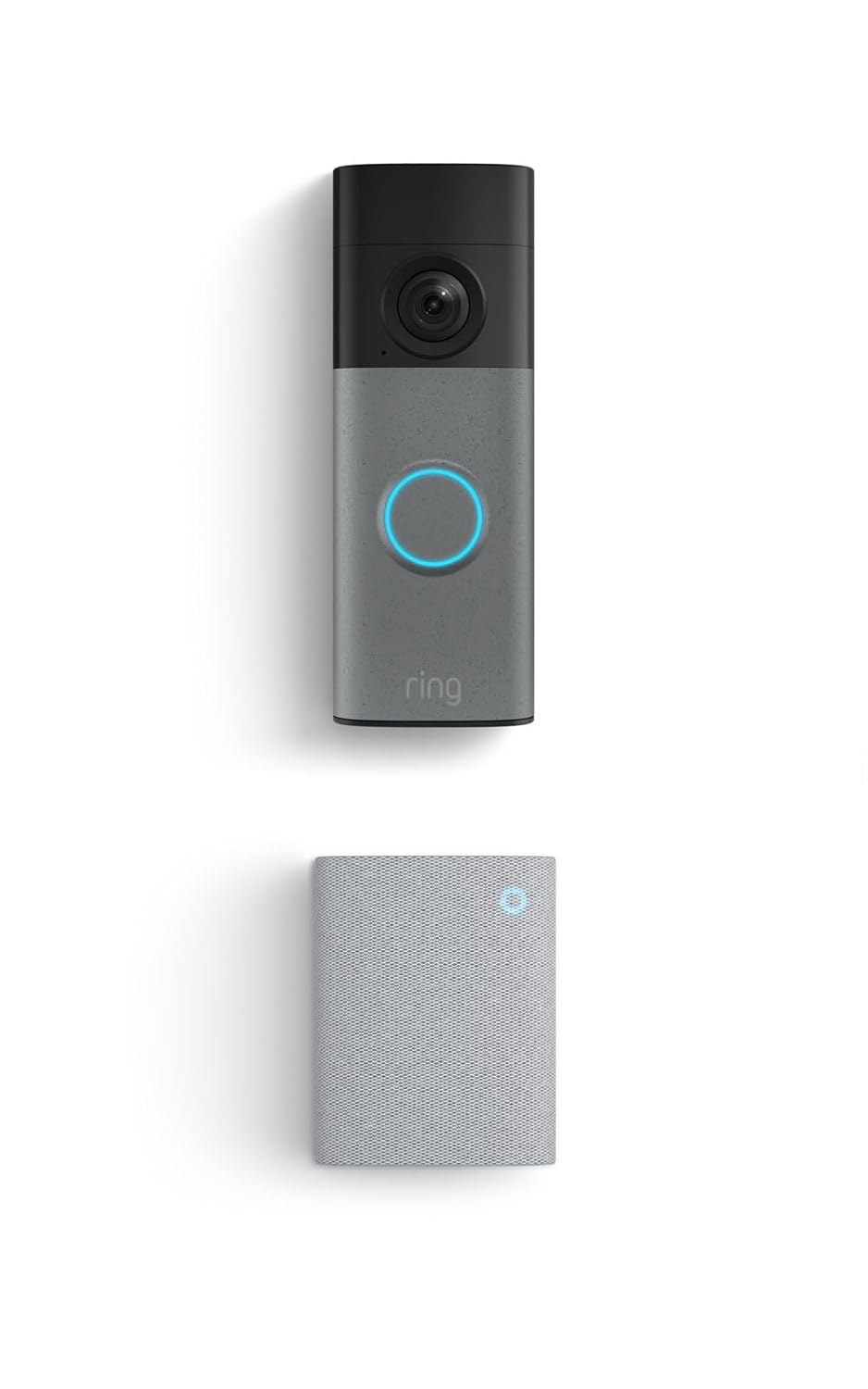 Ring Battery Doorbell 2K (newest model) Retinal 2K with wide-angle video, up to 6x Enhanced Zoom, Two-Way Talk, and Built-In Battery, Speckled Gray