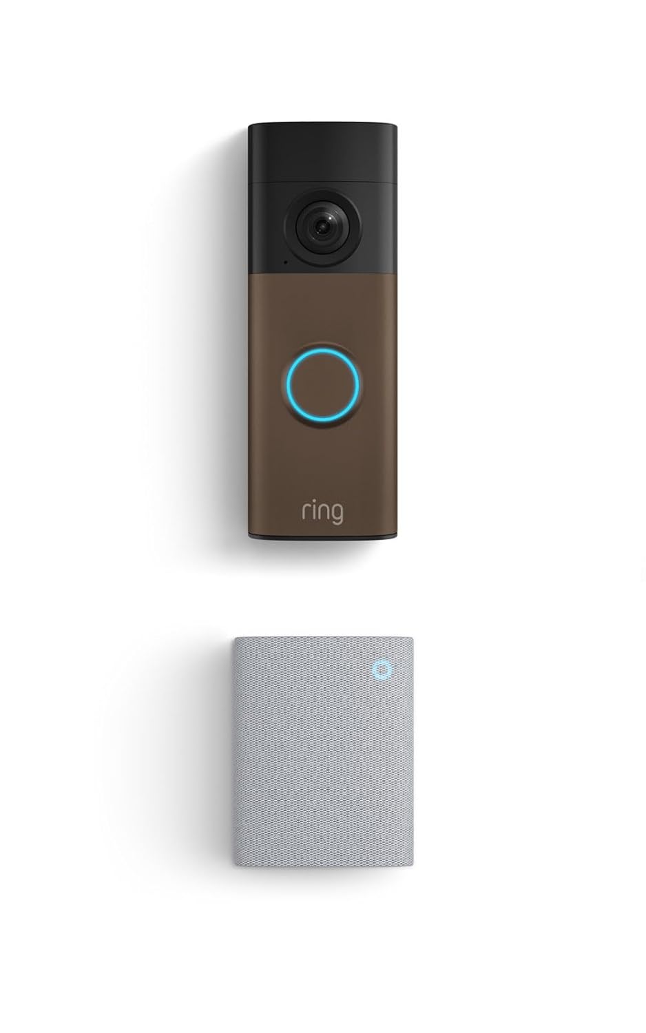 Ring Battery Doorbell 2K (newest model) Retinal 2K with wide-angle video, up to 6x Enhanced Zoom, Two-Way Talk, and Built-In Battery, Speckled Gray
