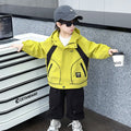Boys  Casual Outdoor Windbreaker Jacket
