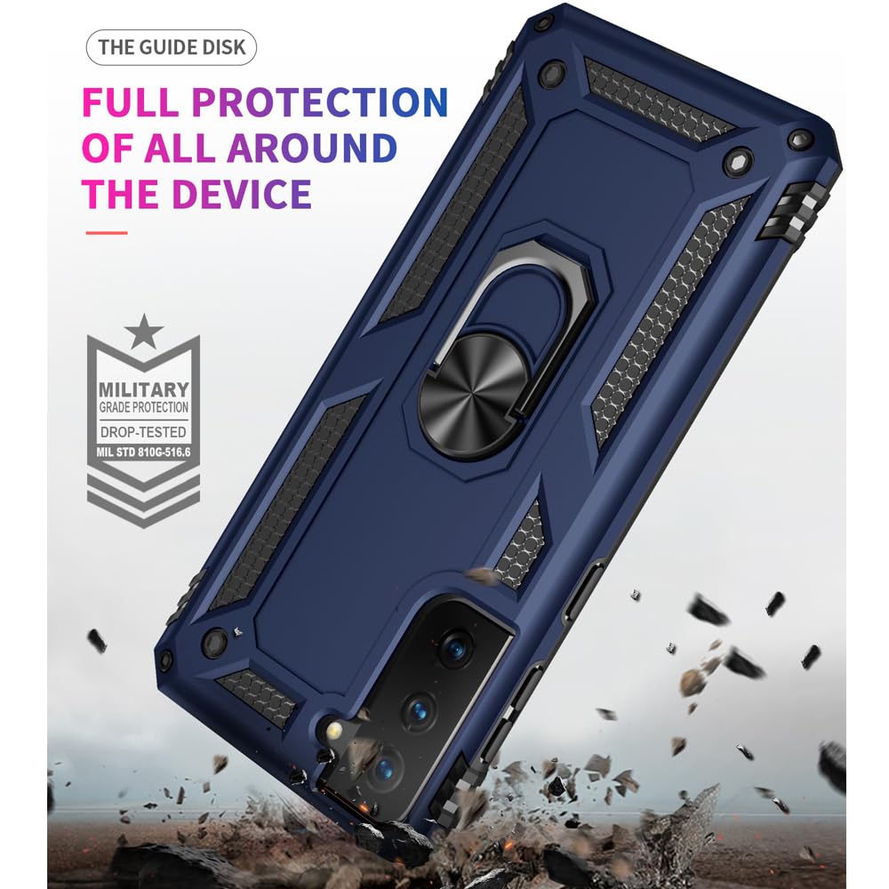 Yiakeng Samsung Galaxy S9 Case, Samsung S9 Case, Military Grade Protective Cases with Ring for Samsung Galaxy S9 (Dark Green)