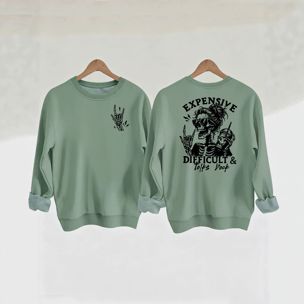 Long sleeved shirt with fleece hoodie