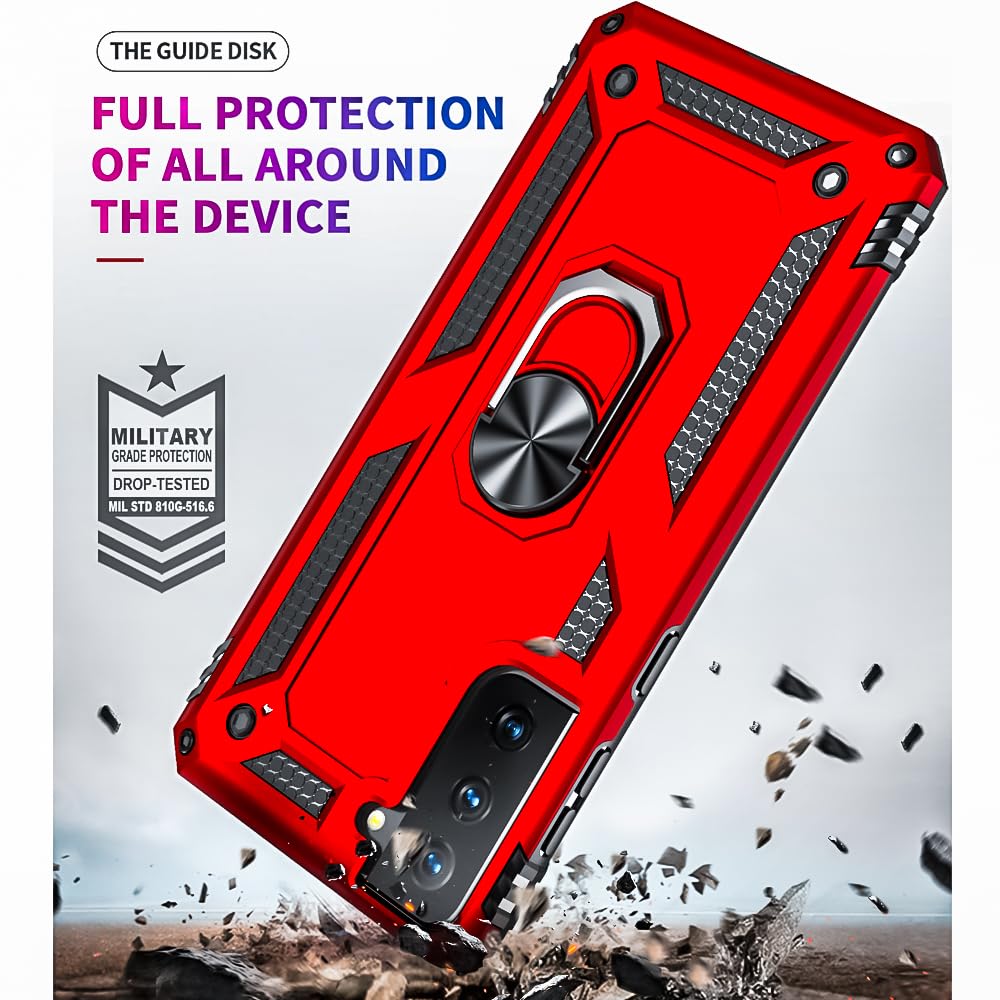 Yiakeng Samsung Galaxy S9 Case, Samsung S9 Case, Military Grade Protective Cases with Ring for Samsung Galaxy S9 (Dark Green)