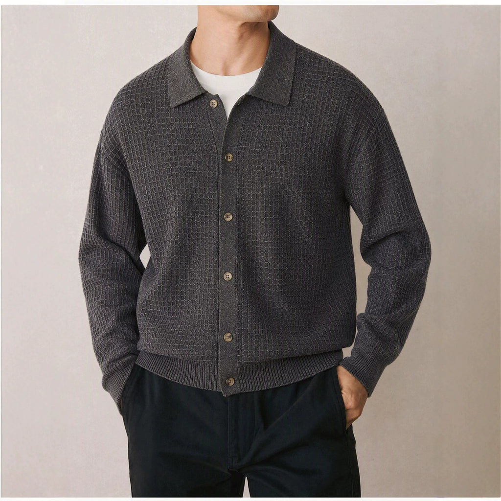 Solid color long sleeved loose sweater