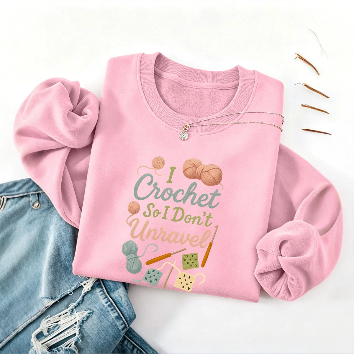 Loose velvet sweatshirt