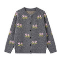 Embroidered cardigan sweater