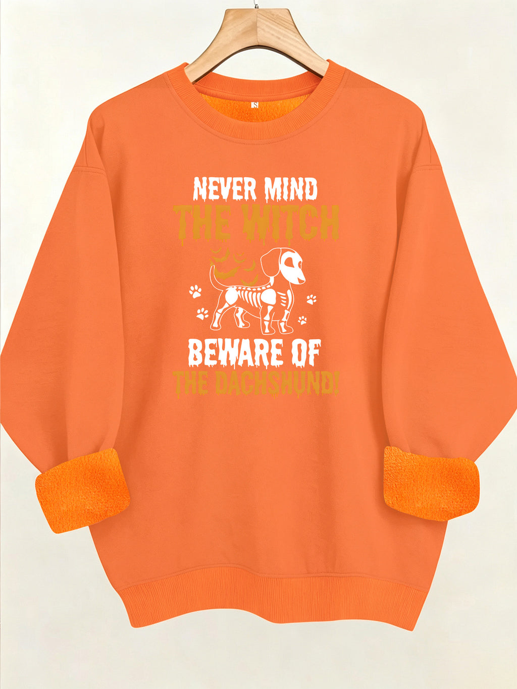 Round neck fleece hoodie