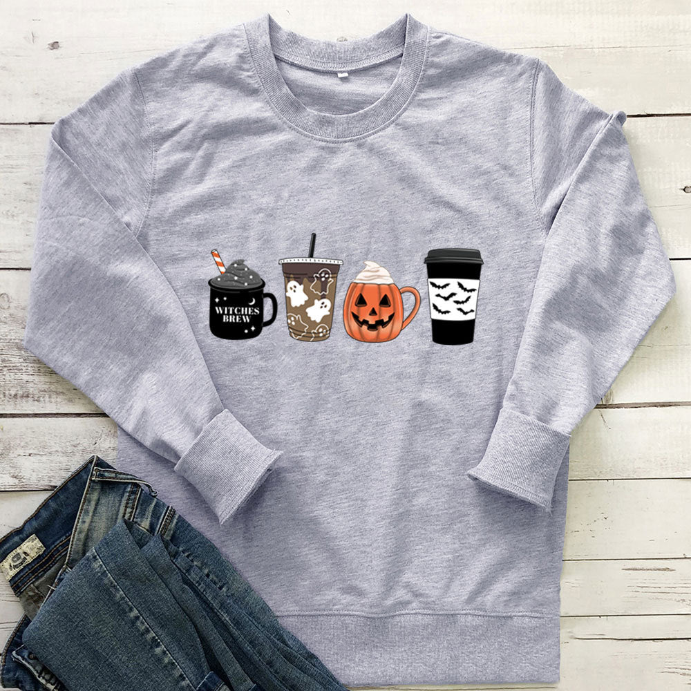 Coffee Cup Pumpkin Hoodie