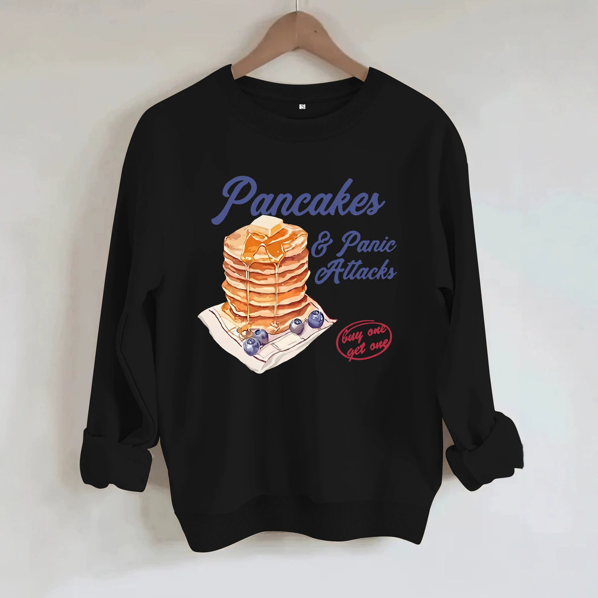 Long sleeved shirt with fleece hoodie