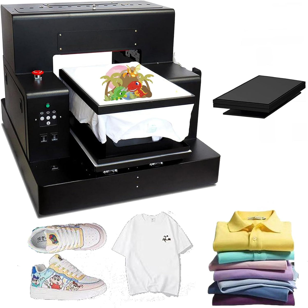 A3 DTG & DTF Printer，A3 L1805 Flatbed Printer，Direct to Film, Direct to Garment Printing for T-Shirts, Hoodies, Hats, Bag